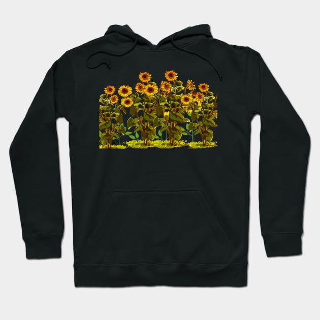 simple nature sunflower garden patterns Hoodie by JENNEFTRUST